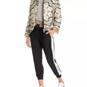 Moncler Black and Cream Joggers